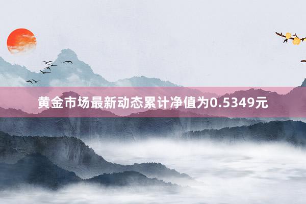 黄金市场最新动态累计净值为0.5349元