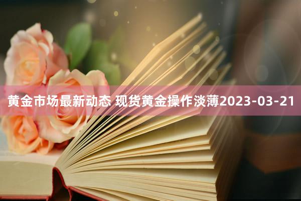 黄金市场最新动态 现货黄金操作淡薄2023-03-21