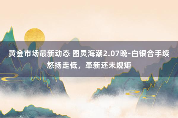 黄金市场最新动态 图灵海潮2.07晚-白银合手续悠扬走低，革新还未规矩