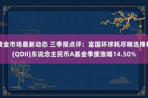 黄金市场最新动态 三季报点评：富国环球耗尽精选搀和(QDII)东说念主民币A基金季度涨幅14.50%