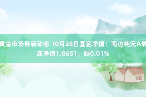 黄金市场最新动态 10月28日基金净值：南边纯元A最新净值1.0651，跌0.01%