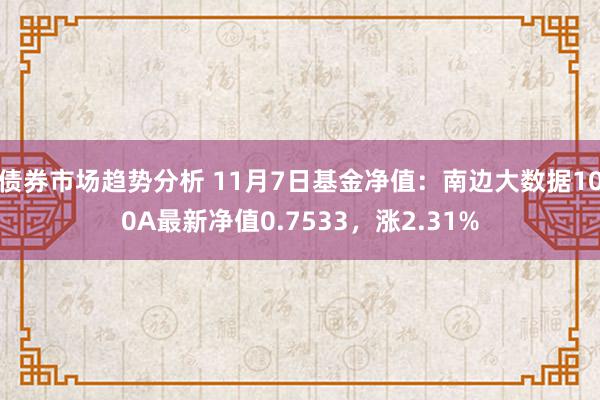 债券市场趋势分析 11月7日基金净值：南边大数据100A最新净值0.7533，涨2.31%