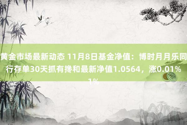 黄金市场最新动态 11月8日基金净值：博时月月乐同行存单30天抓有搀和最新净值1.0564，涨0.01%