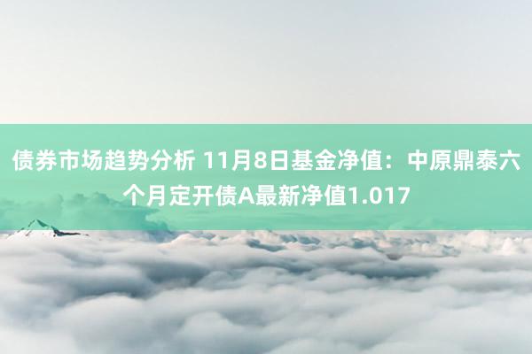 债券市场趋势分析 11月8日基金净值：中原鼎泰六个月定开债A最新净值1.017