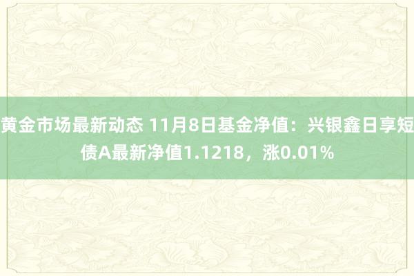 黄金市场最新动态 11月8日基金净值：兴银鑫日享短债A最新净值1.1218，涨0.01%