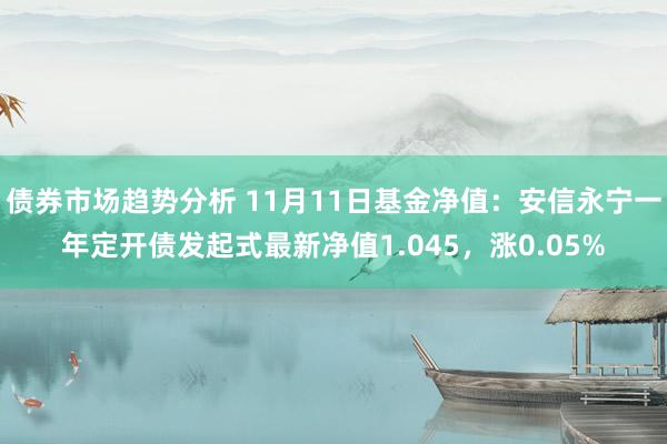 债券市场趋势分析 11月11日基金净值：安信永宁一年定开债发起式最新净值1.045，涨0.05%