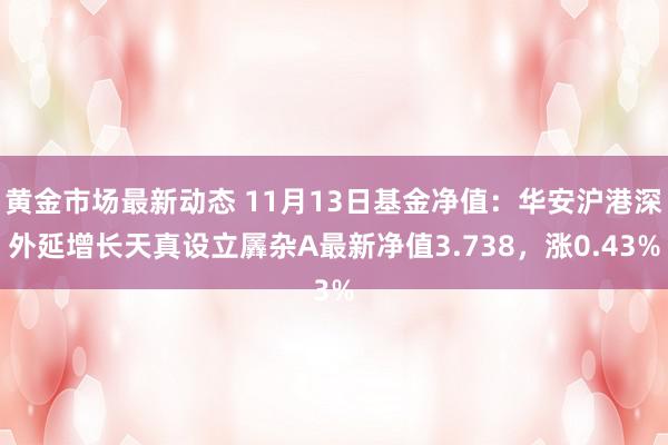 黄金市场最新动态 11月13日基金净值：华安沪港深外延增长天真设立羼杂A最新净值3.738，涨0.43%