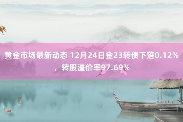 黄金市场最新动态 12月24日金23转债下落0.12%，转股溢价率97.69%