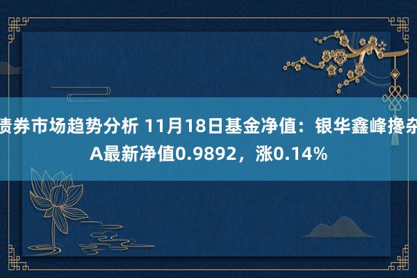 债券市场趋势分析 11月18日基金净值：银华鑫峰搀杂A最新净值0.9892，涨0.14%