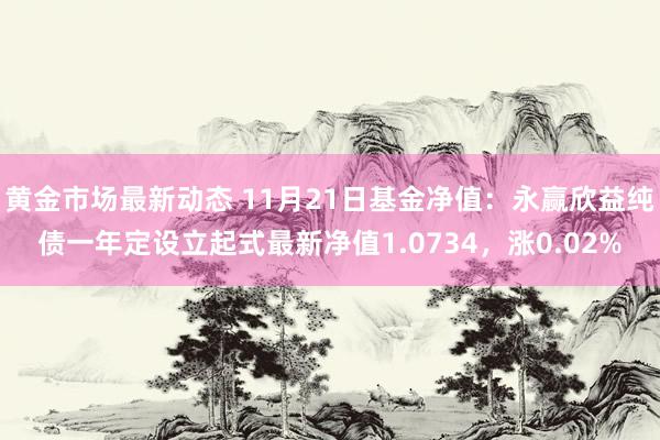 黄金市场最新动态 11月21日基金净值：永赢欣益纯债一年定设立起式最新净值1.0734，涨0.02%