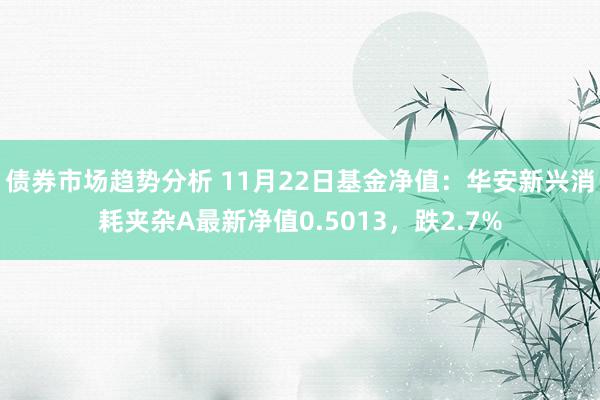 债券市场趋势分析 11月22日基金净值：华安新兴消耗夹杂A最新净值0.5013，跌2.7%