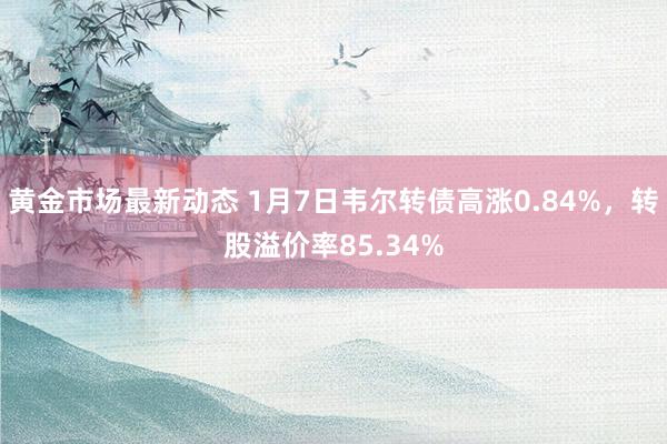 黄金市场最新动态 1月7日韦尔转债高涨0.84%，转股溢价率85.34%