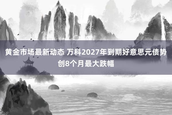 黄金市场最新动态 万科2027年到期好意思元债势创8个月最大跌幅