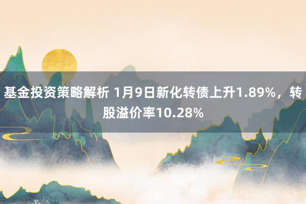 基金投资策略解析 1月9日新化转债上升1.89%，转股溢价率10.28%