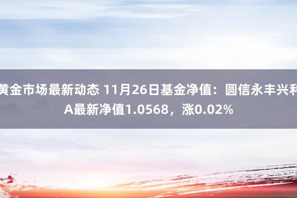 黄金市场最新动态 11月26日基金净值：圆信永丰兴利A最新净值1.0568，涨0.02%