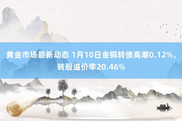 黄金市场最新动态 1月10日金铜转债高潮0.12%，转股溢价率20.46%